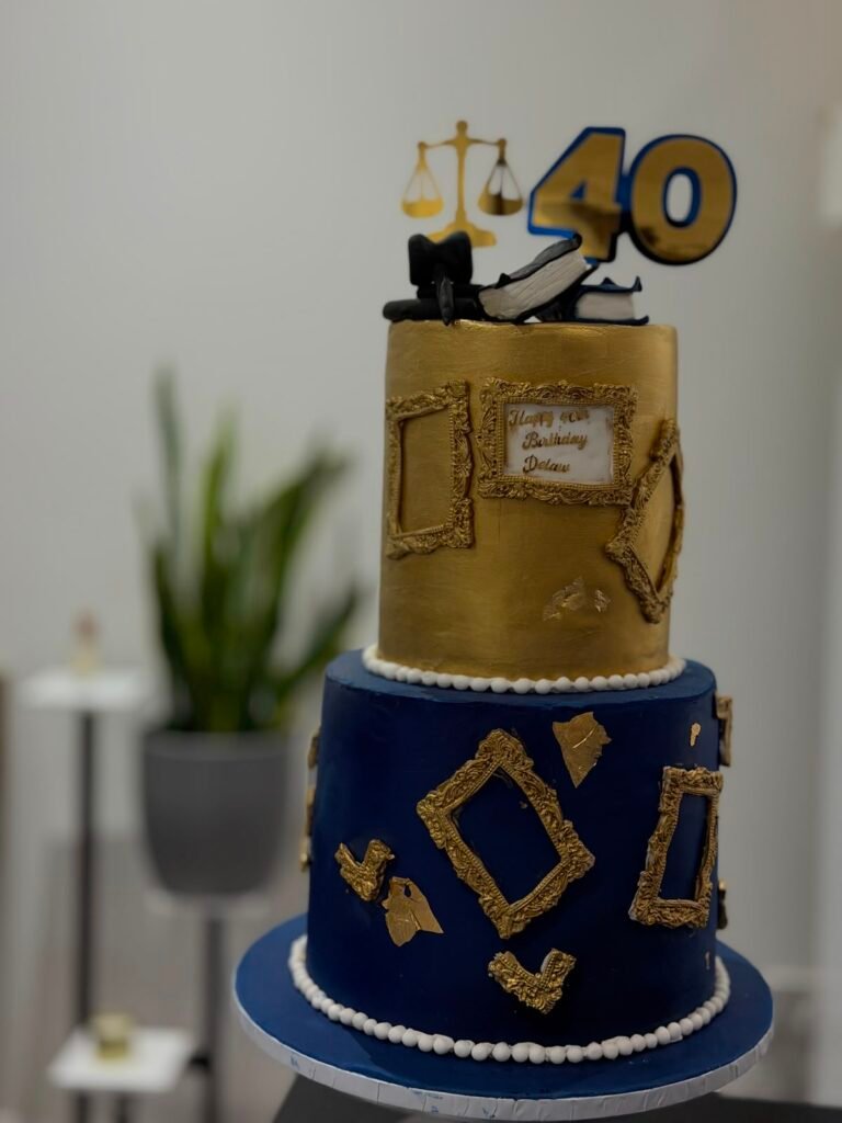 2 tier Fondant cake